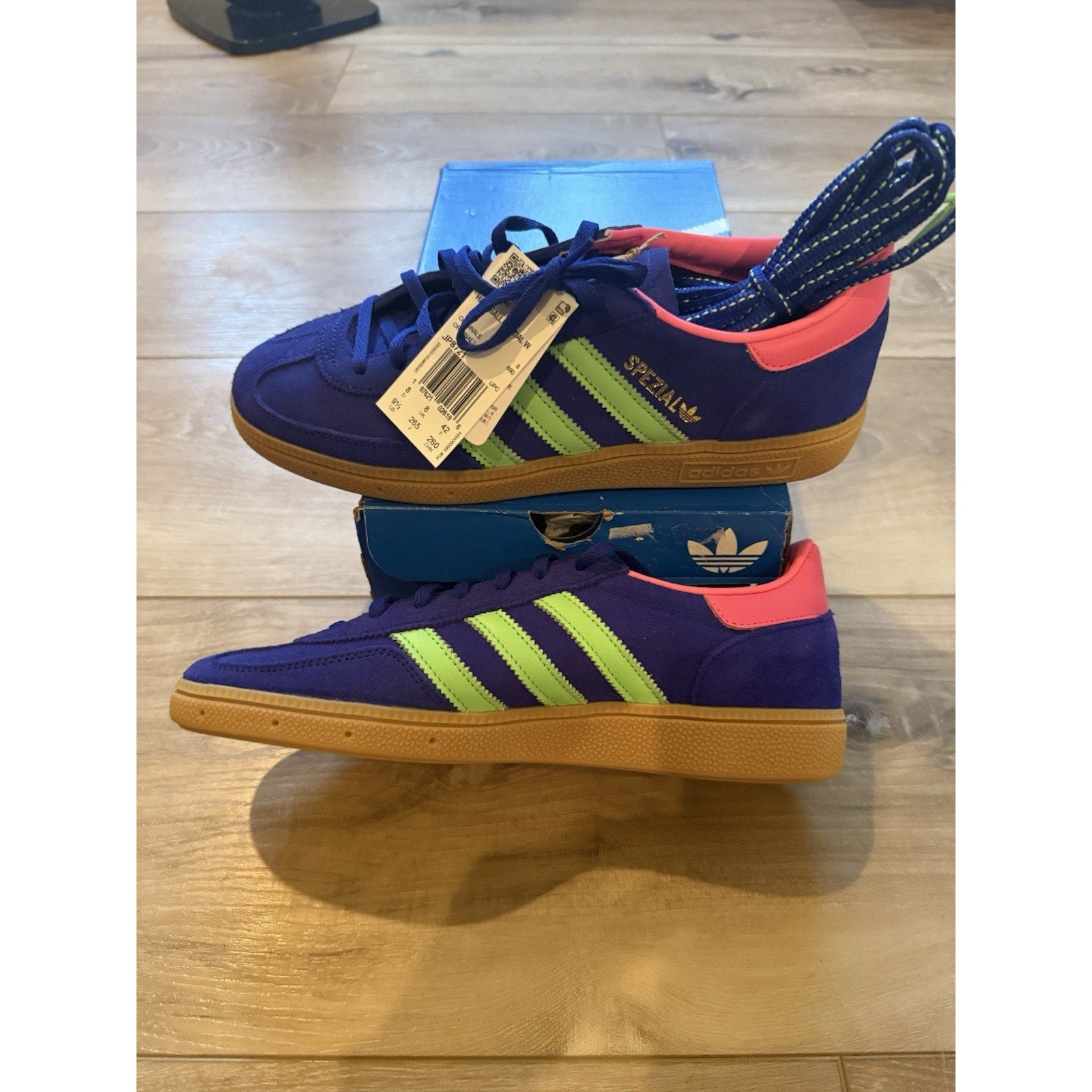 adidas Handball Spezial W Lucid Blue/Lime Burst/Lucid Pink Sneaker JP8721