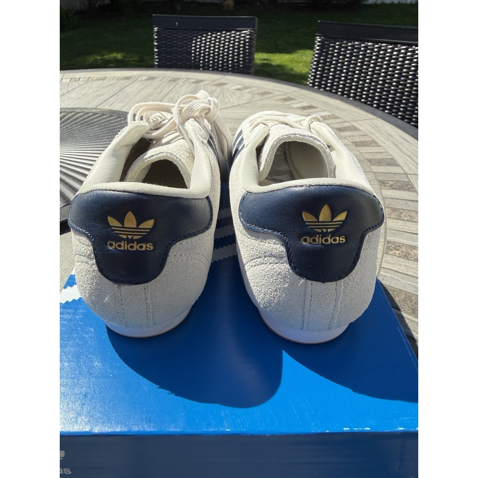 adidas Taekwondo Lace W Alumina/Collegiate Navy Gum Suede Sneaker JQ3517