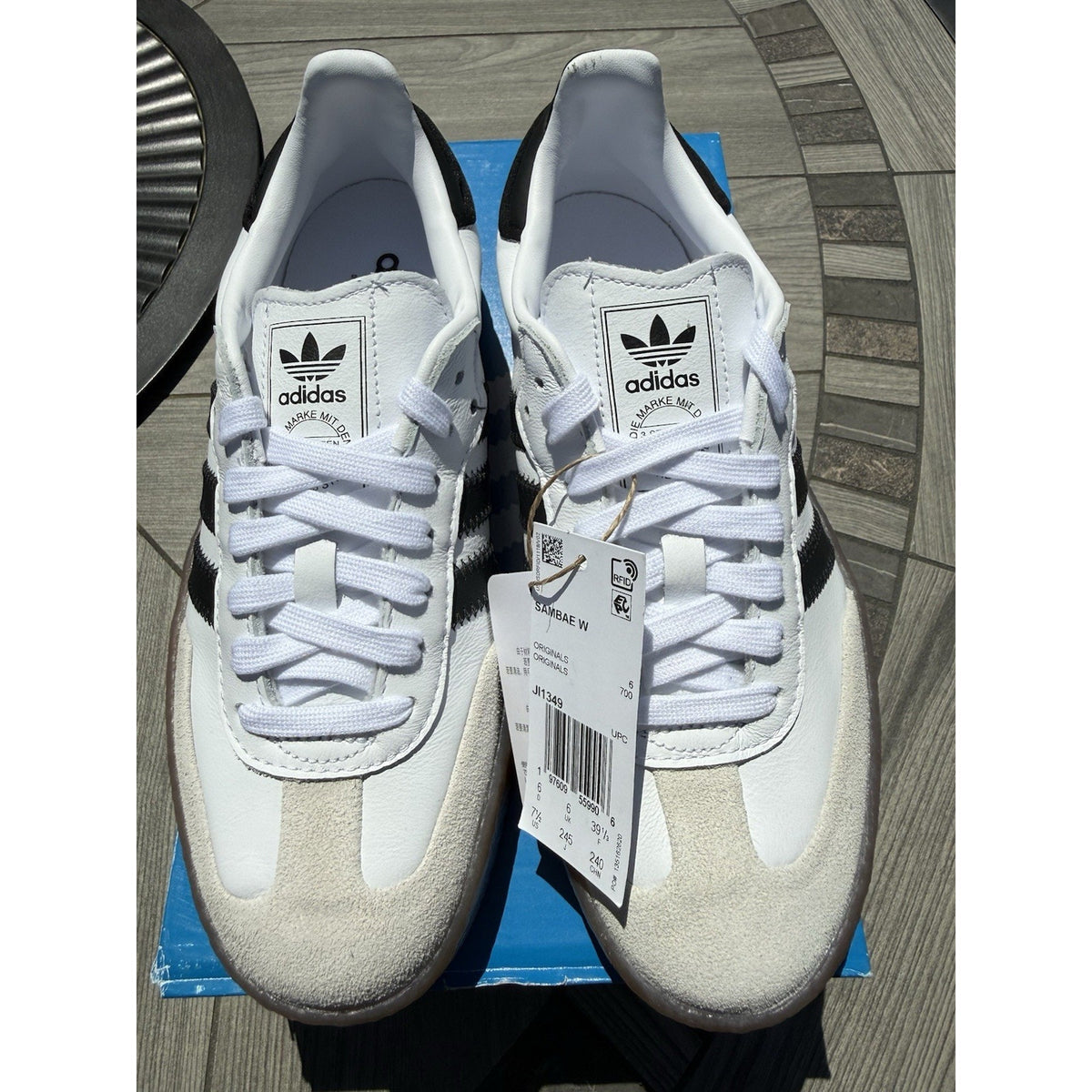 adidas Sambae White Black Gum JI1349 – Women’s – Brand New w/ Box