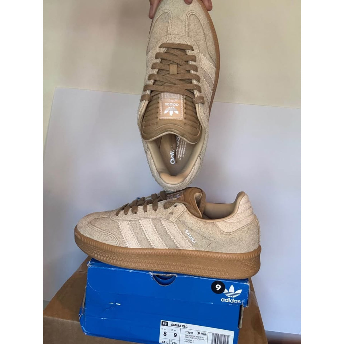 Adidas Samba XLG Tan US Men's 8 / Women's 9