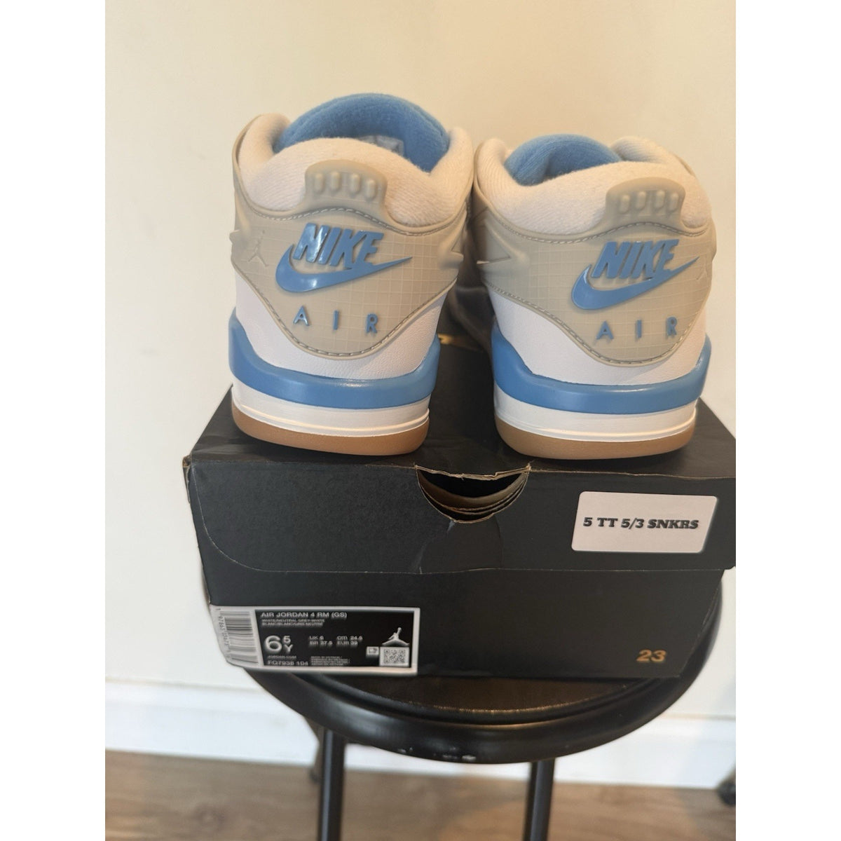 Air Jordan 4 RM University Blue UNC 6Y W8 NWB FQ7939-104