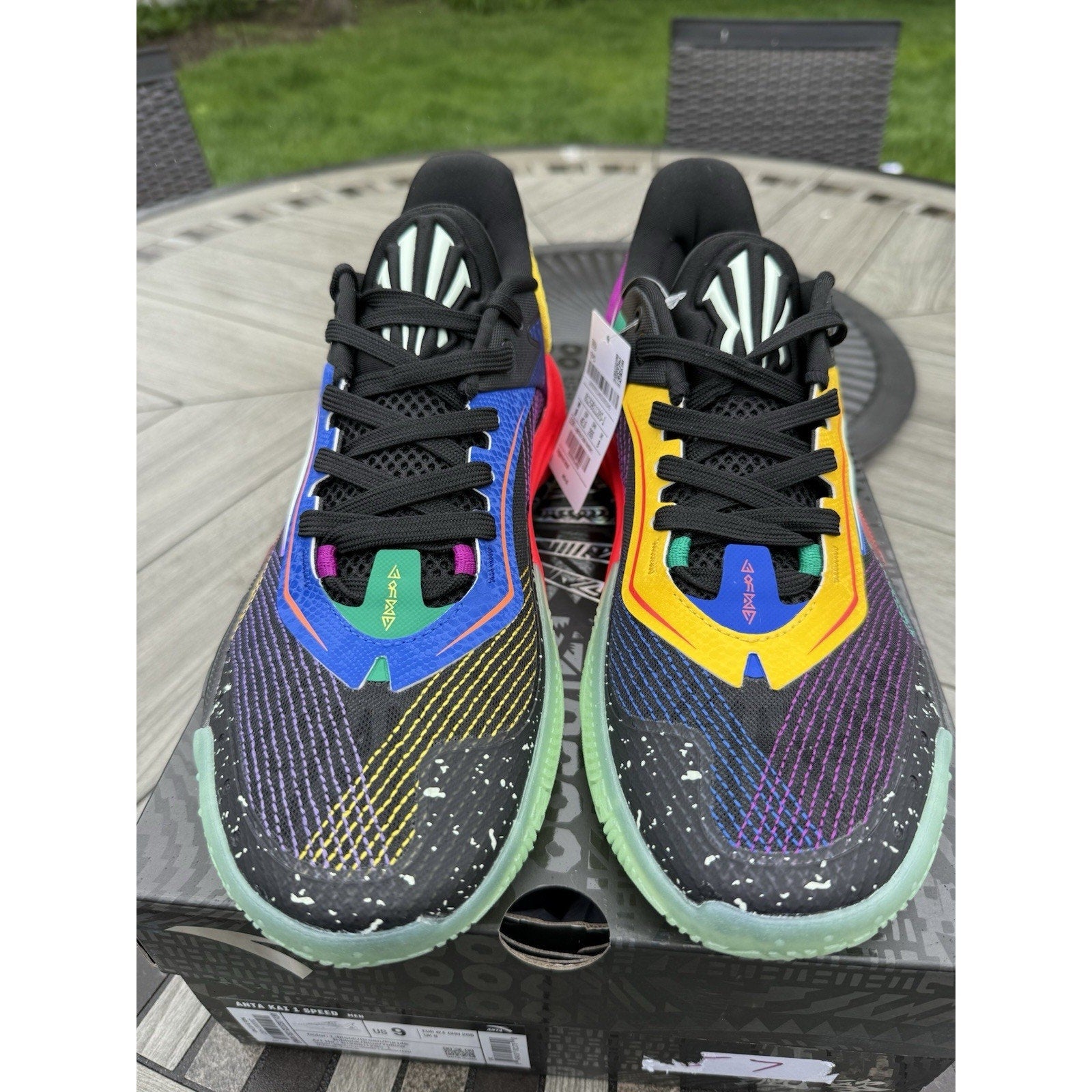 Anta Kai 1 Speed tribe Men’s Basketball Shoes Electric Horizon NEW Size 9 NWB