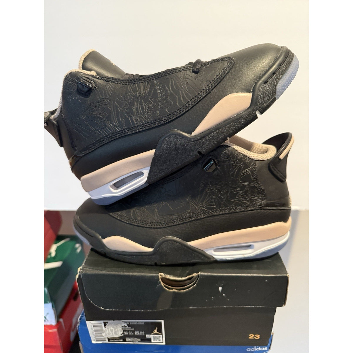 Air Jordan Dub Zero GS Black/Fossil Stone – DV1360-021 (Youth 5)