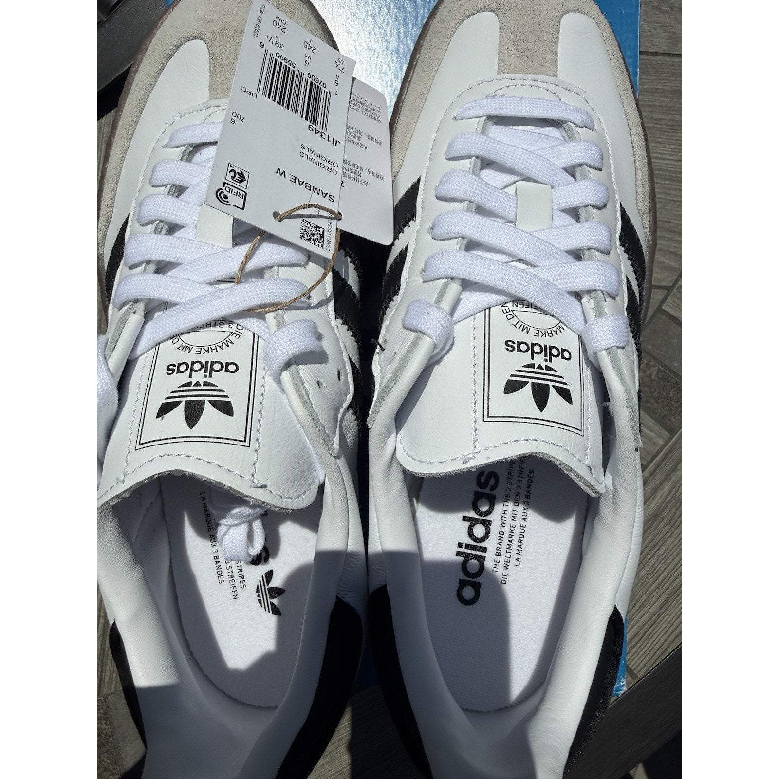 adidas Sambae White Black Gum JI1349 – Women’s – Brand New w/ Box