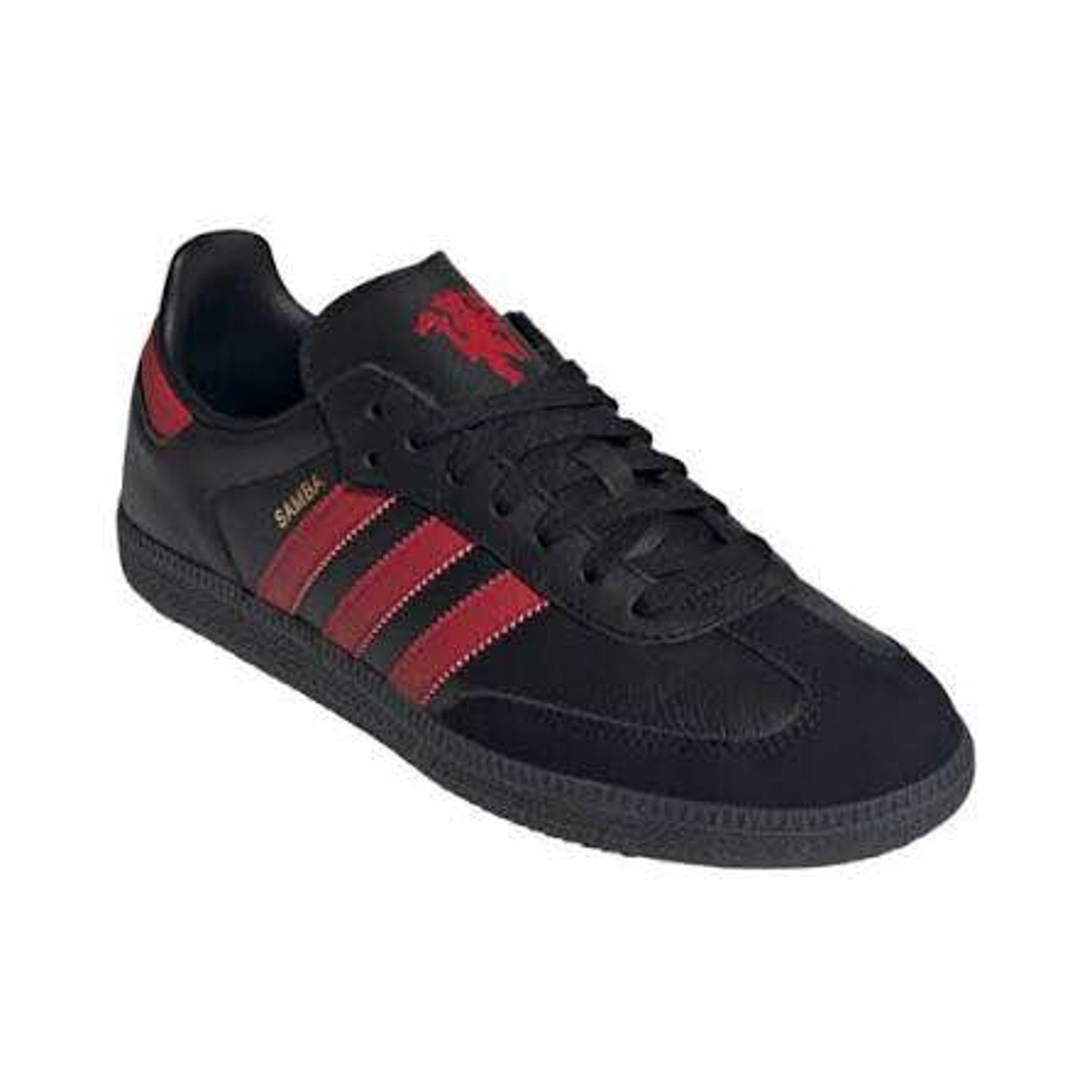 Adidas Samba Licensed Manchester United MUFC Black Red Sneakers Men’s 9.5 Women’s 10.5 BNWT