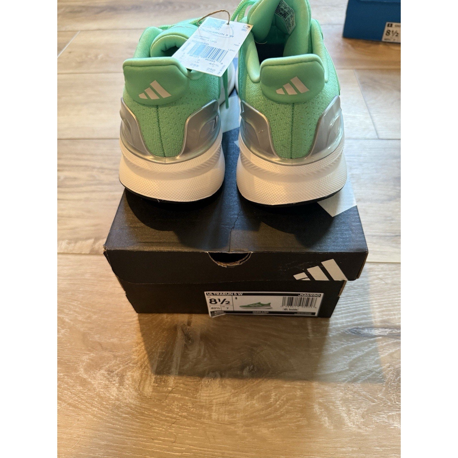 adidas Ultrarun 5 W Green Glow/Dash Grey/Core Black (Women's 8.5)