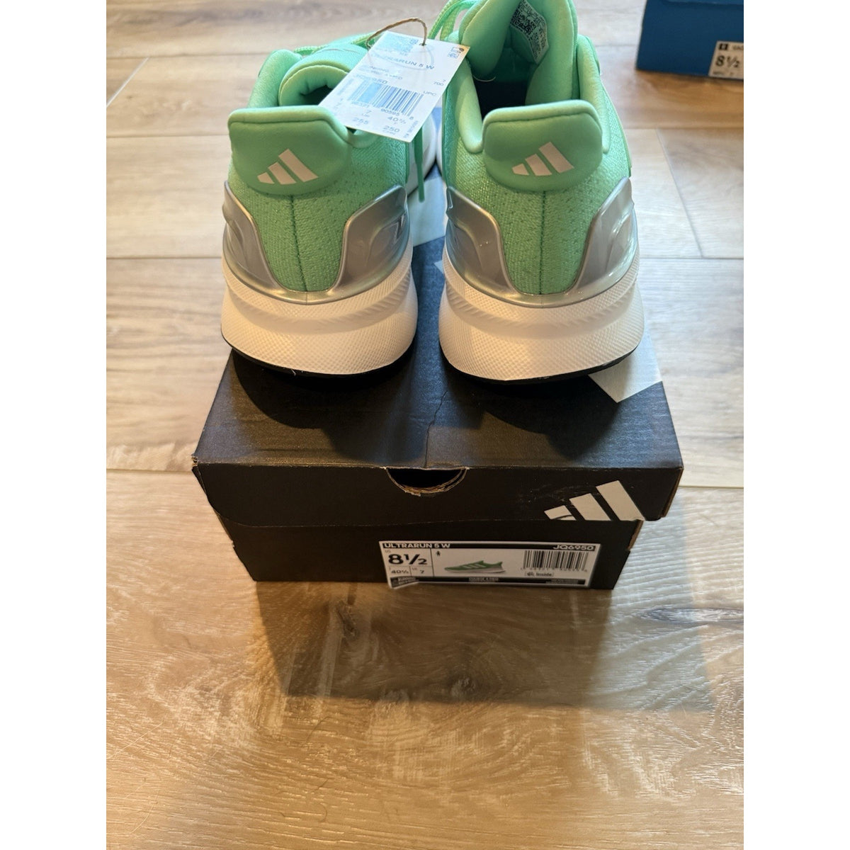 adidas Ultrarun 5 W Green Glow/Dash Grey/Core Black (Women's 8.5)