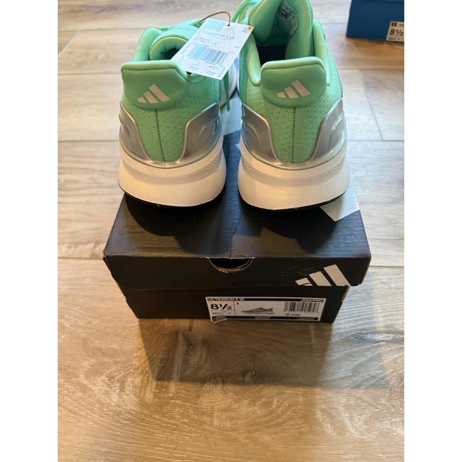 adidas Ultrarun 5 W Green Glow/Dash Grey/Core Black (Women's 8.5)