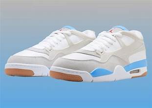 Air Jordan 4 RM GS White/University Blue/Gum – FQ7938-104 (Youth 6.5 / Women's 8)
