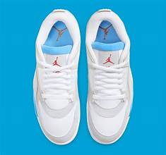 Air Jordan 4 RM GS White/University Blue/Gum – FQ7938-104 (Youth 6.5 / Women's 8)