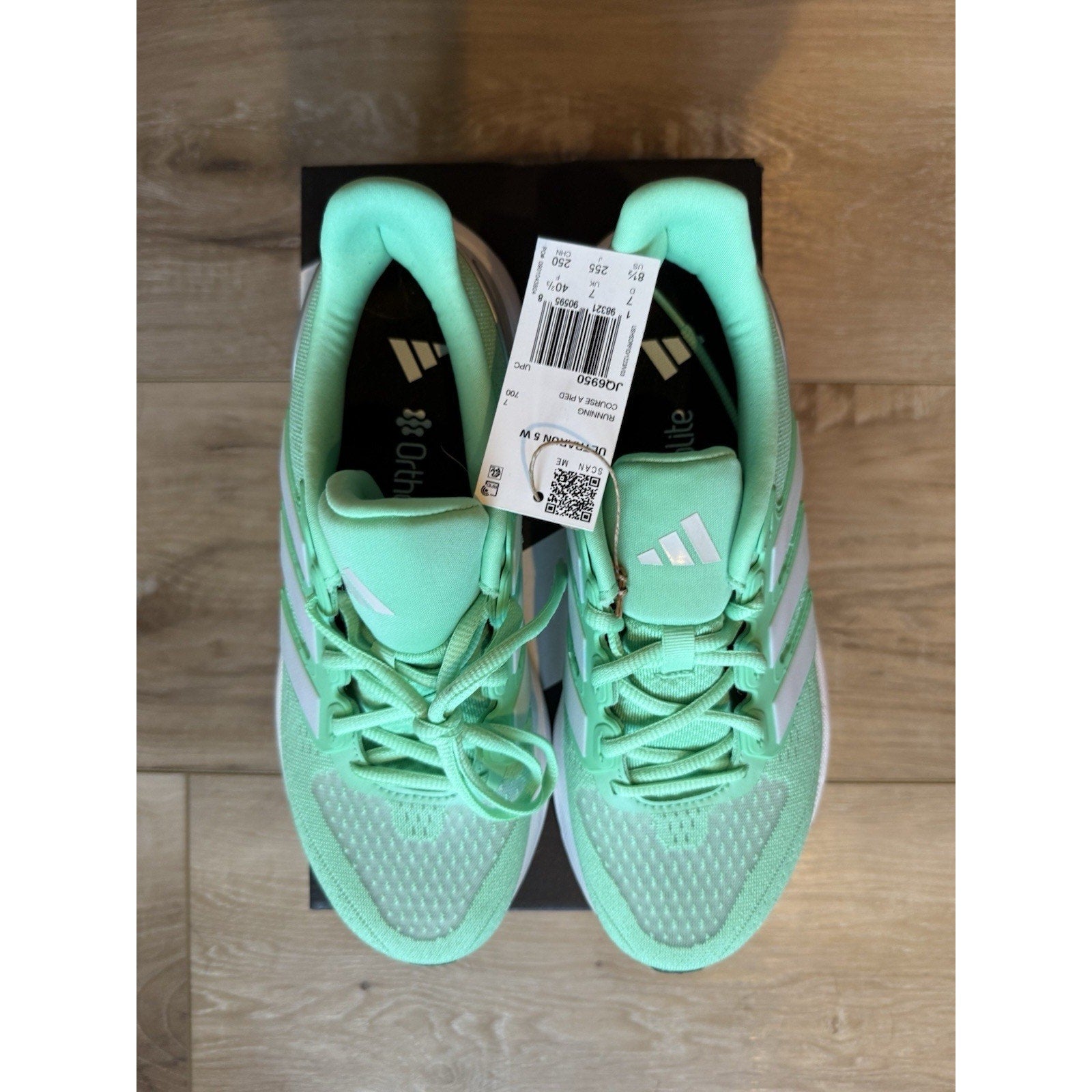 adidas Ultrarun 5 W Green Glow/Dash Grey/Core Black (Women's 8.5)