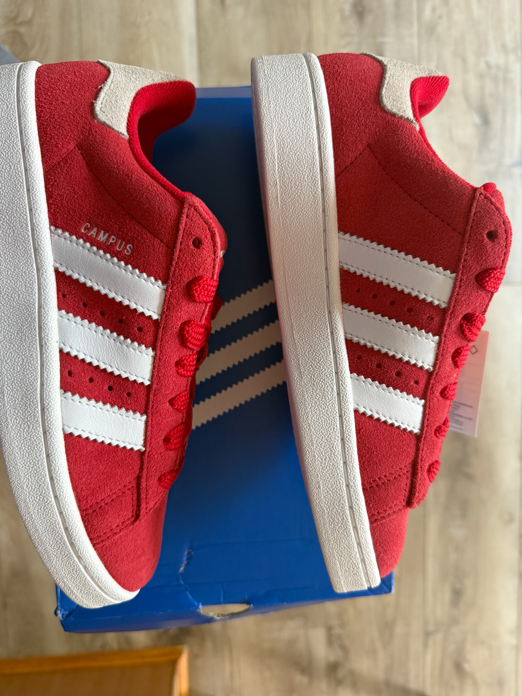 Adidas Campus 00s J IG1230 - Red/White - Size US 6