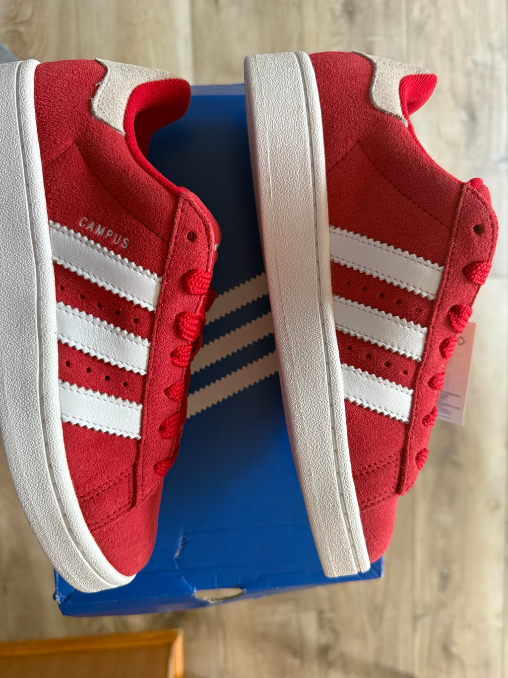 Adidas Campus 00s J IG1230 - Red/White - Size US 6