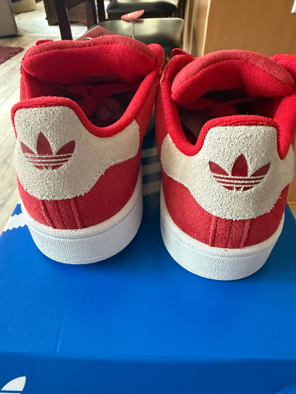Adidas Campus 00s J IG1230 - Red/White - Size US 6