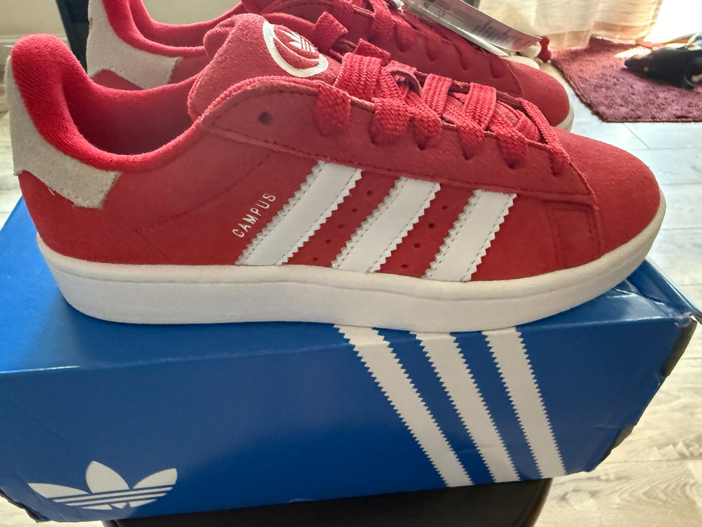 Adidas Campus 00s J IG1230 - Red/White - Size US 6