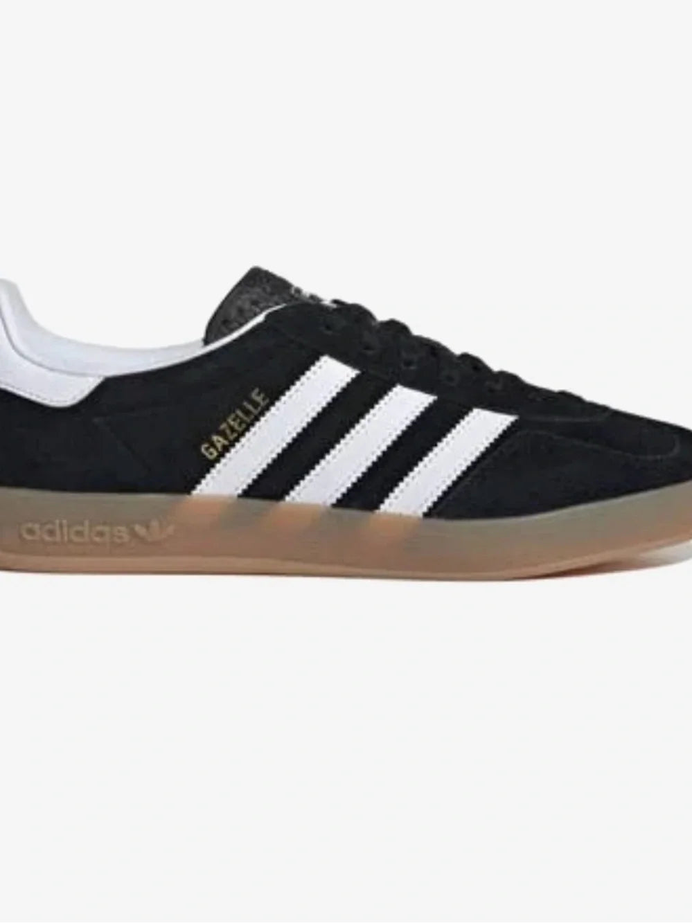 Adidas Gazelle Indoor JI2060 Black/White/Gum in a men’s 7 / women’s 8.5.